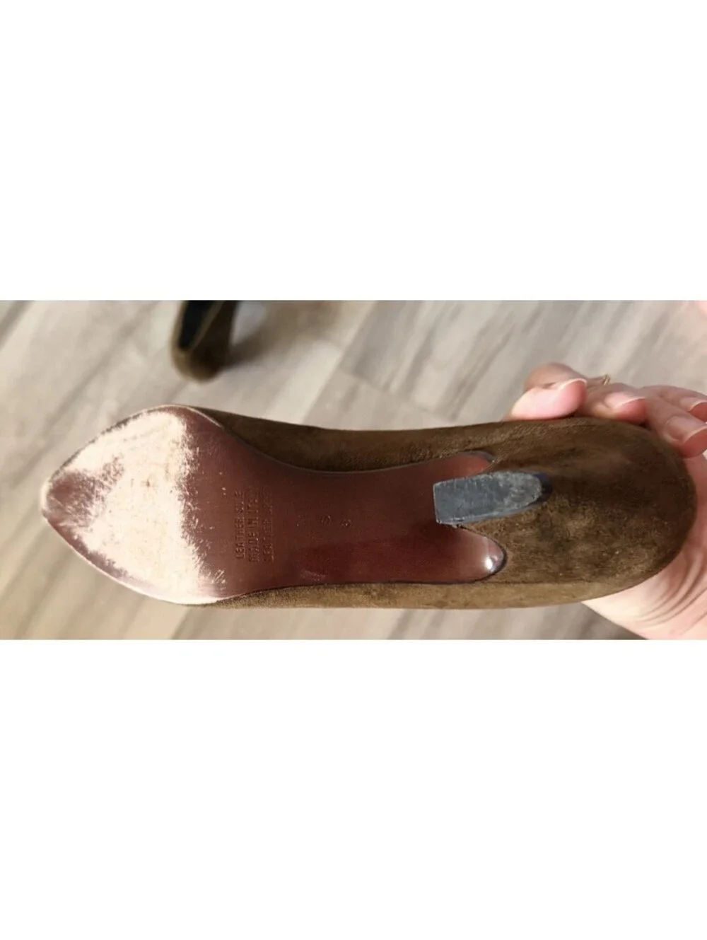 Petra Firenze Pump Women’s Size 8S Brown Suede Italy Career